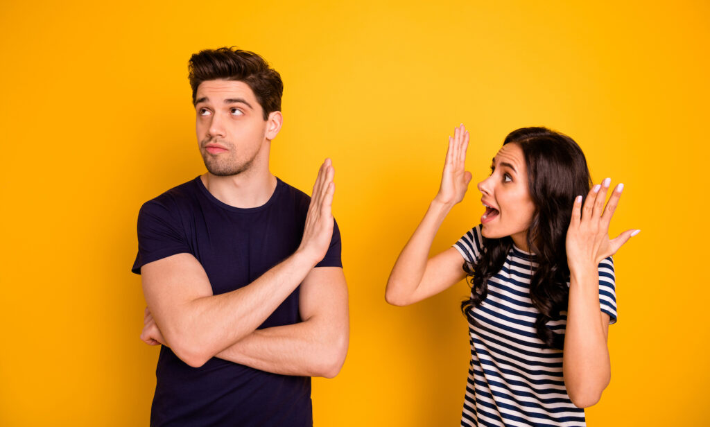 A woman ending a friendship with a bad friend