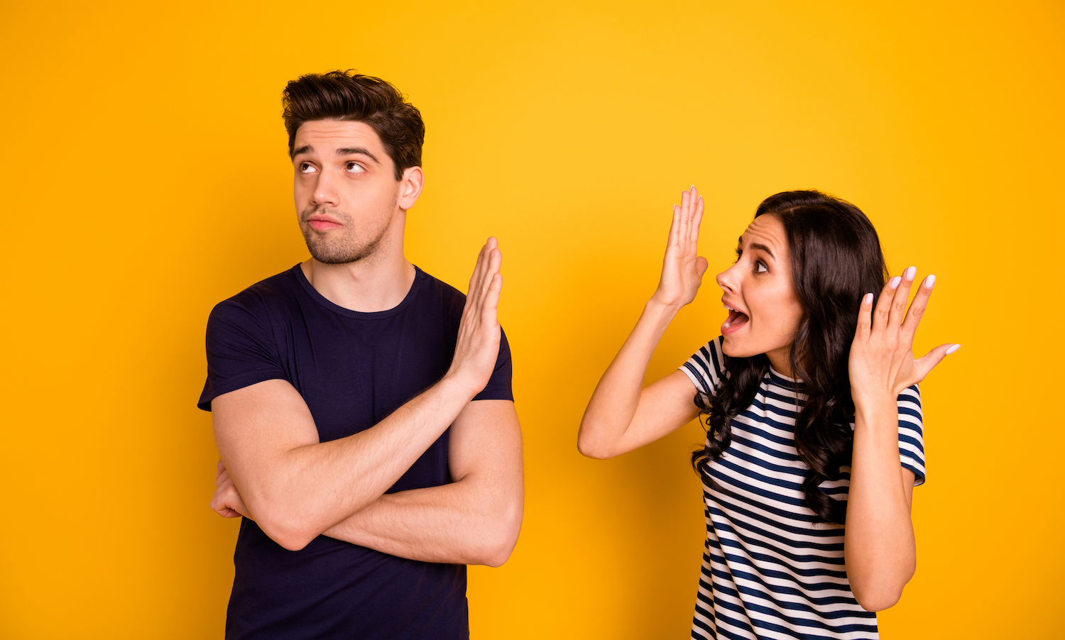 A woman ending a friendship with a bad friend