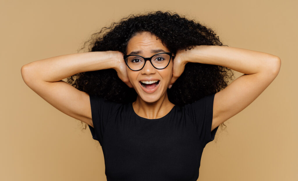 A highly sensitive person experiencing harmful cognitive distortion