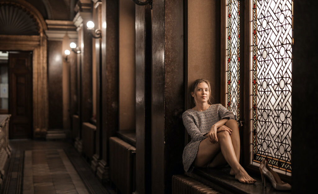 A highly sensitive person relaxing