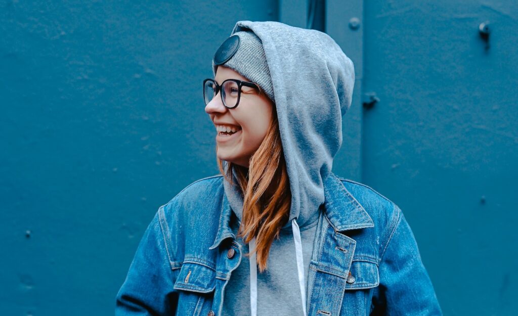 A happy highly sensitive woman